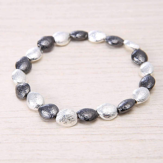 Blurred Metals Stretch Bracelet,Bracelets,Elly, by Mad Style